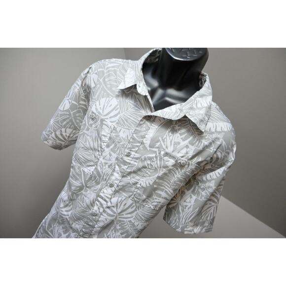 Columbia Vented Fishing Shirt Floral Omni-Shade Camp Shirt Mens Sz XL - Picture 3 of 11